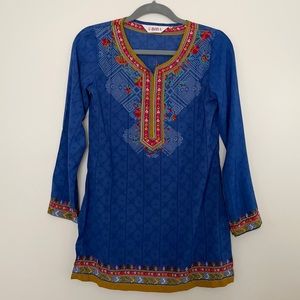 BIBA Long Sleeve Patterned Tunic